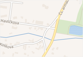 U barevny v obci Klimkovice - mapa ulice