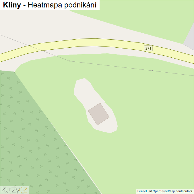 Mapa Klíny - Firmy v obci.