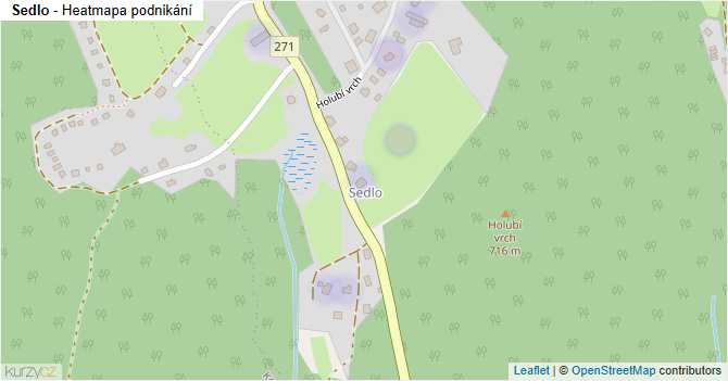 Sedlo - mapa podnikání