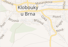 Horní v obci Klobouky u Brna - mapa ulice