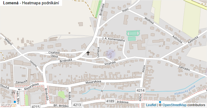 Lomená - mapa podnikání