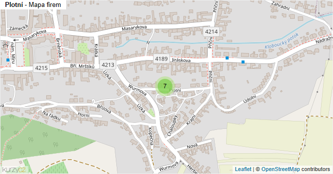 Plotní - mapa firem