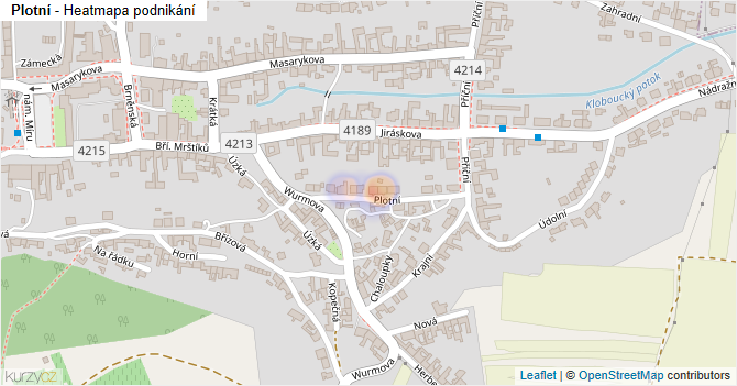 Plotní - mapa podnikání
