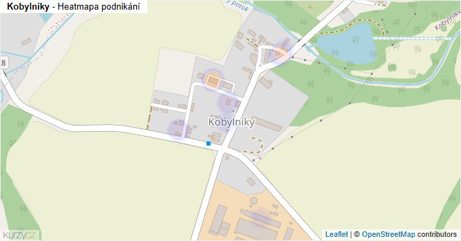 Kobylníky - mapa podnikání