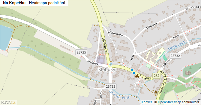 Na Kopečku - mapa podnikání