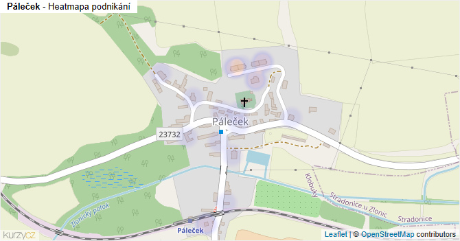 Páleček - mapa podnikání