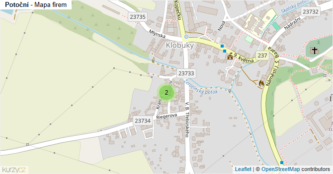 Potoční - mapa firem