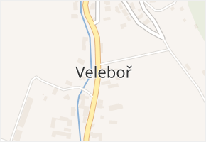 Veleboř v obci Klopina - mapa části obce