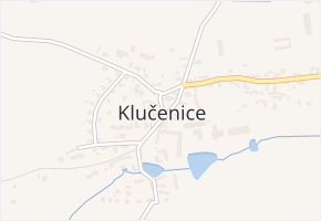 Klučenice v obci Klučenice - mapa části obce