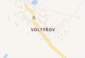 Voltýřov v obci Klučenice - mapa části obce