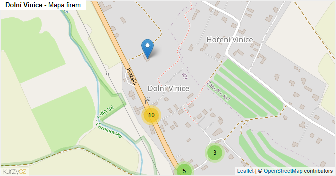 Dolní Vinice - mapa firem
