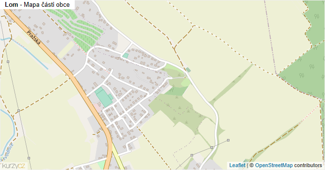 Lom - mapa části obce