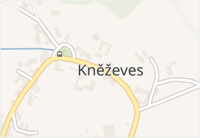 Kněževes v obci Kněževes - mapa části obce