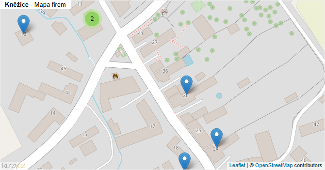 Kněžice - mapa firem