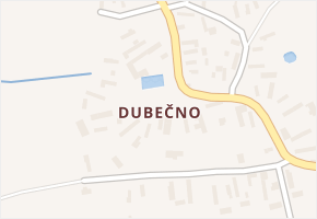 Dubečno v obci Kněžice - mapa části obce