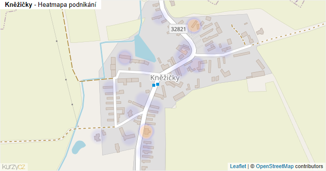 Kněžičky - mapa podnikání