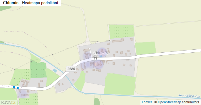 Chlumín - mapa podnikání