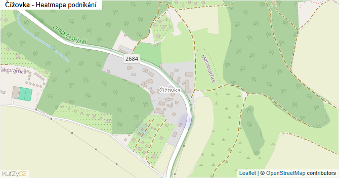Čížovka - mapa podnikání