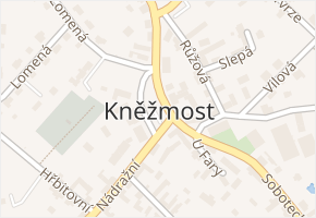 Lomená v obci Kněžmost - mapa ulice