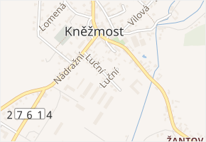 Luční v obci Kněžmost - mapa ulice