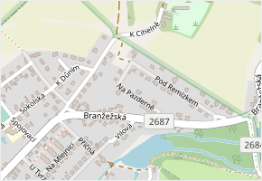 Na Pazderně v obci Kněžmost - mapa ulice