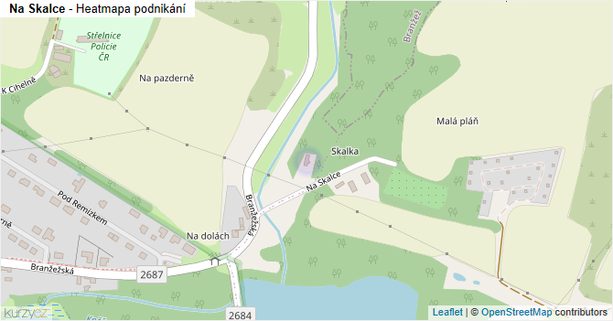 Na Skalce - mapa podnikání