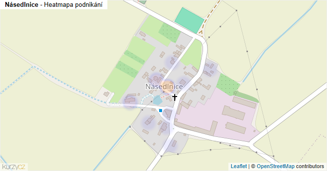 Násedlnice - mapa podnikání