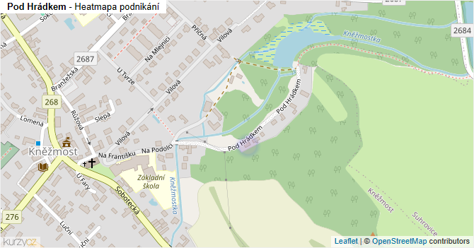 Pod Hrádkem - mapa podnikání
