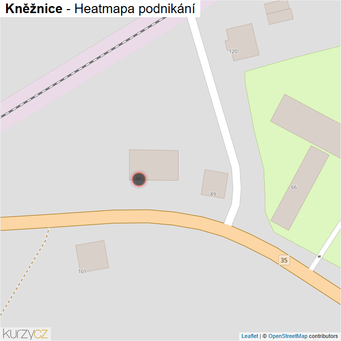 Mapa Kněžnice - Firmy v obci.