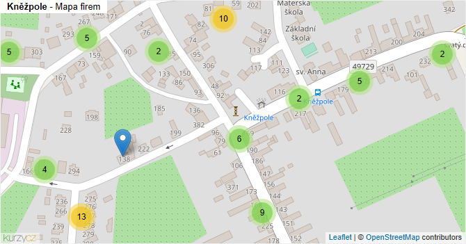 Kněžpole - mapa firem