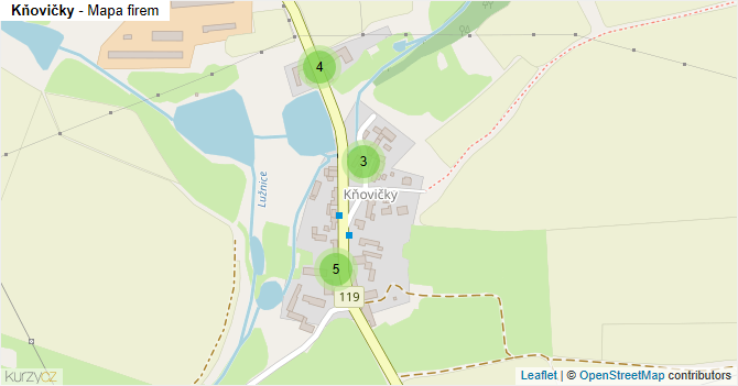 Kňovičky - mapa firem