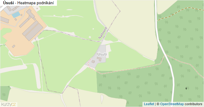 Úsuší - mapa podnikání