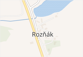 Rozňák v obci Knyk - mapa části obce