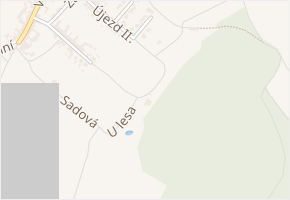 U lesa v obci Kobeřice u Brna - mapa ulice