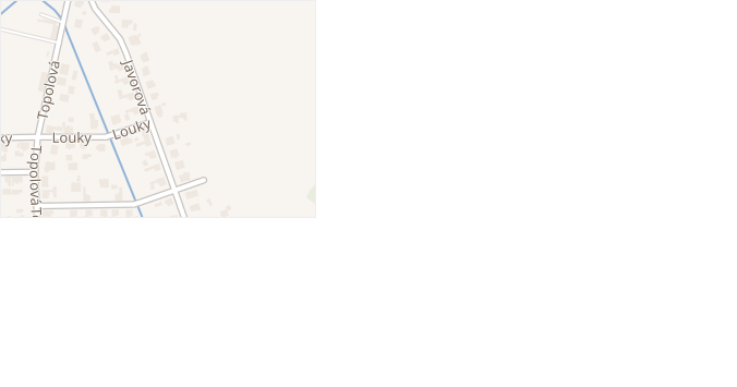 Javorová v obci Kobeřice - mapa ulice