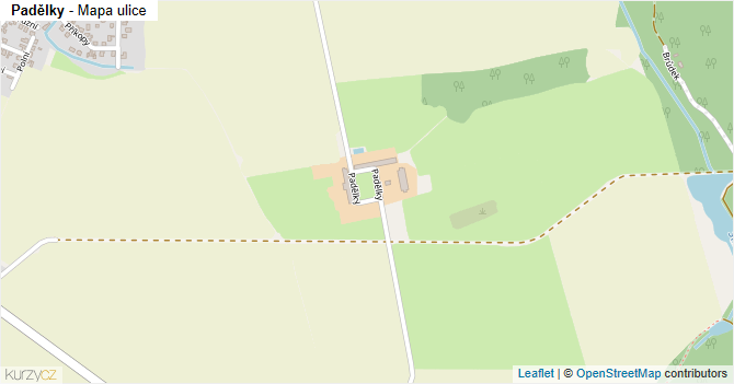 Padělky - mapa ulice