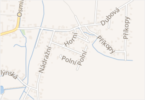 Polní v obci Kobeřice - mapa ulice