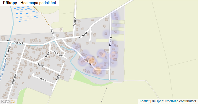 Příkopy - mapa podnikání