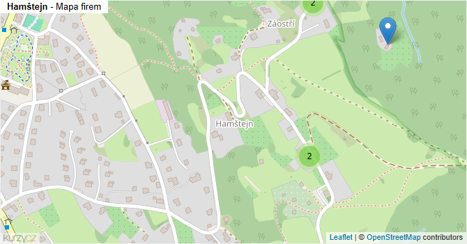 Hamštejn - mapa firem