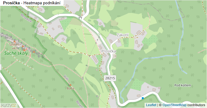 Prosíčka - mapa podnikání