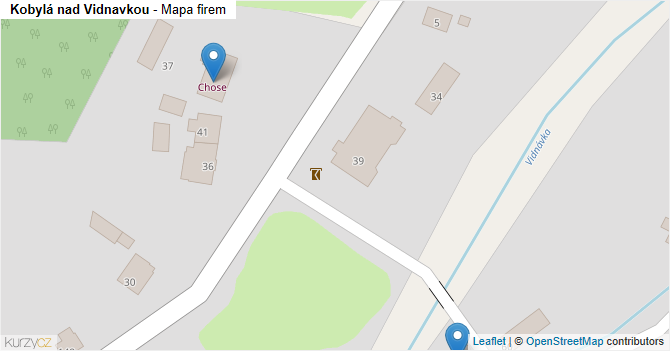 Kobylá nad Vidnavkou - mapa obce