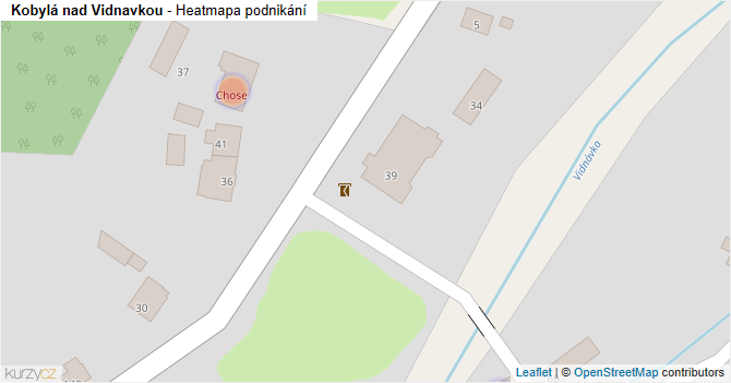 Kobylá nad Vidnavkou - mapa podnikání