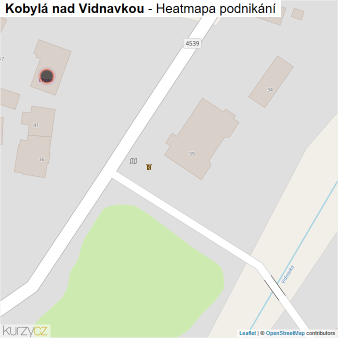 Mapa Kobylá nad Vidnavkou - Firmy v obci.