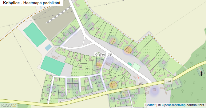Kobylice - mapa podnikání