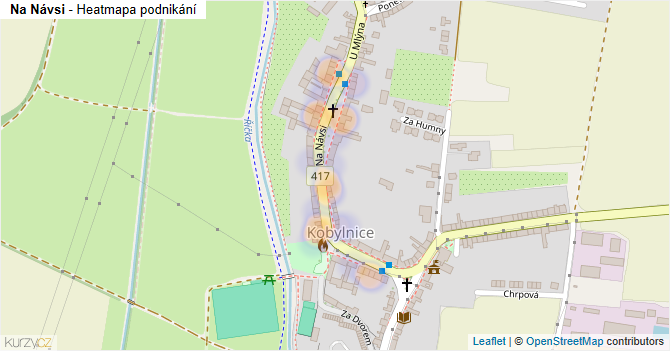 Na Návsi - mapa podnikání