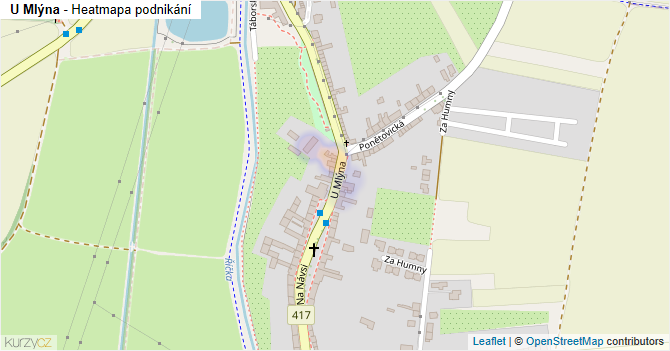 U Mlýna - mapa podnikání