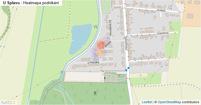 U Splavu - mapa podnikání