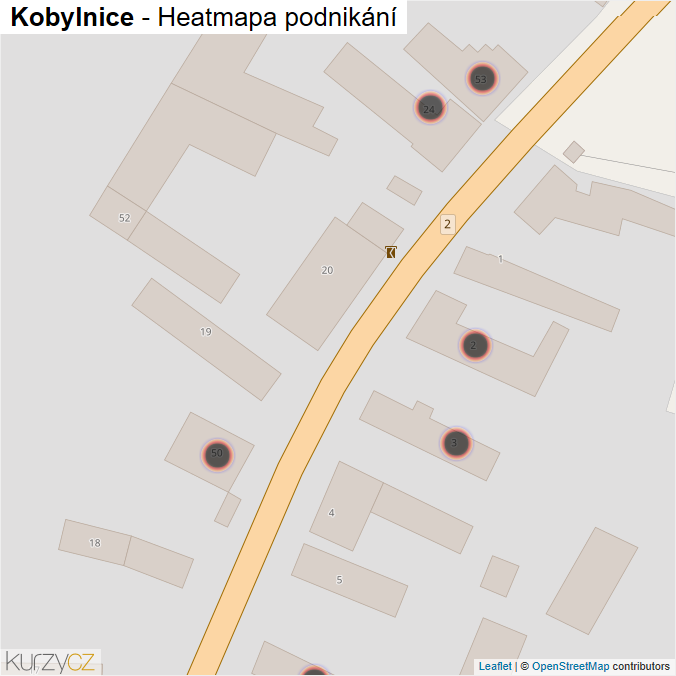 Mapa Kobylnice - Firmy v obci.