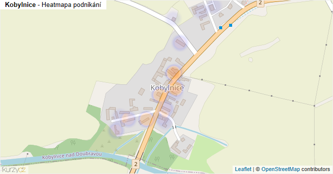Kobylnice - mapa podnikání