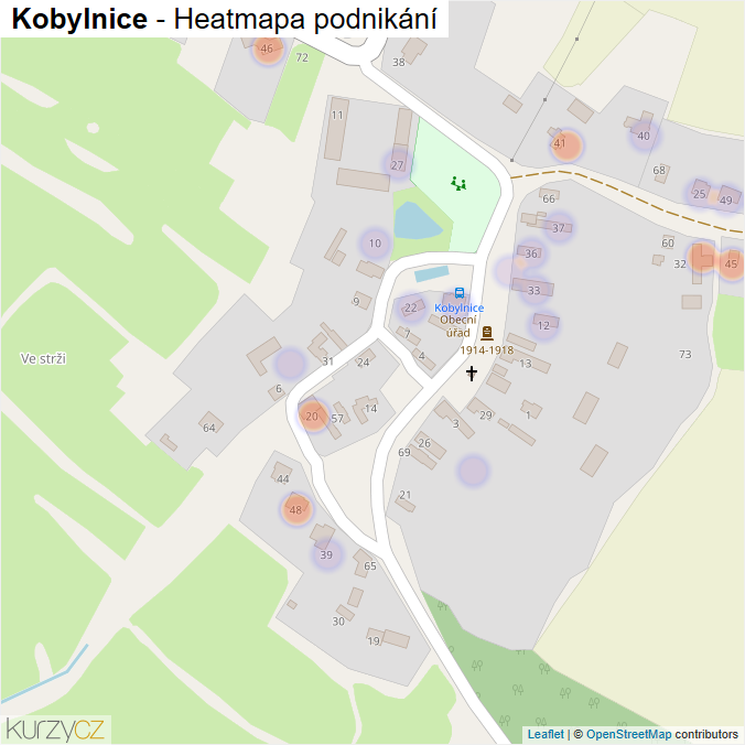 Mapa Kobylnice - Firmy v části obce.